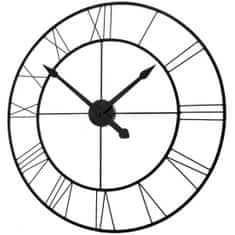 Tutumi Okrúhle nástenné hodiny Loft Black 50 cm CFZL-CL-50