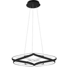 Toolight Moderné stropné svietidlo LED + PILOT APP793-CP FLAT Black