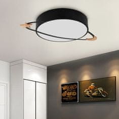 Toolight Stropná lampa Moon Black APP866-C