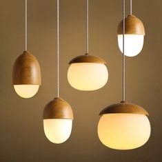 Toolight Stropné svietidlo Peanut Metal Wood Boho Pendant APP952-1CP