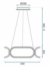 Toolight STROPNÉ SVIETIDLO S DIAĽKOVÝM OVLÁDANÍM LED PLAFOND APP792-CP