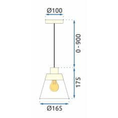 Toolight Stropné svietidlo APP895-1CP