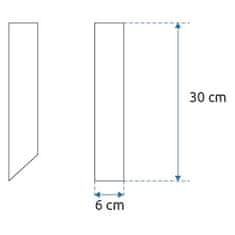 Toolight MODERN SUFFIT LAMP 30 CM APP572-1C čierna