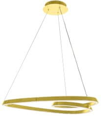 Toolight Stropné svietidlo Loop LED Pendant APP797-cp Gold + diaľkové ovládanie