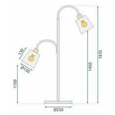 Toolight Stojaca lampa APP924-2F