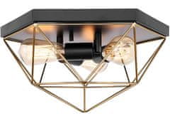 Toolight Stropné svietidlo PLAFON Black Gold APP1094-3C