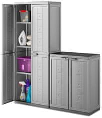 KETER Skrinka Jolly Low Cabinet Dark Grey 