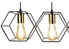 Toolight Lamp Vintage APP1133-5CP Black Gold