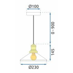 Toolight Stropné svietidlo APP1172-1CP White