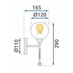 Toolight Nástenné svietidlo v štýle LOFT PARMA E27