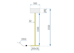 Toolight Stojaca lampa APP966-3F