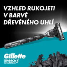 Gillette Mach3 Charcoal Holicí strojek pro muže + 5 ks náhradní hlavice