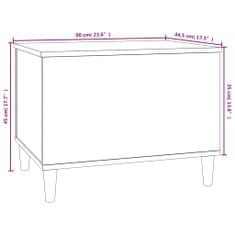 Vidaxl Konferenčný stolík čierny 60x44,5x45 cm spracované drevo