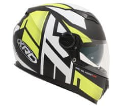 XRC Helma na motorku matt black/white/yellow veľ. XS