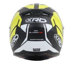 XRC Helma na motorku matt black/white/yellow veľ. XS