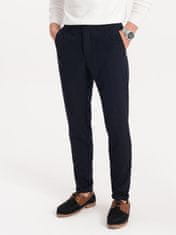 OMBRE Pánske nohavice chinos Yspalloc navy S