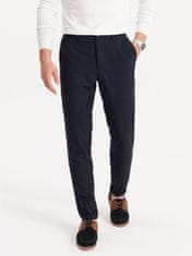 OMBRE Pánske nohavice chinos Yspalloc navy S