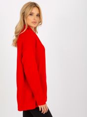RUE PARIS Dámsky klasický sveter Ismahane červená Universal
