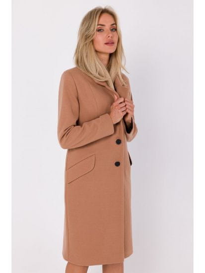 Made of Emotion Dámsky kabát crombie coat Maduna M758 camel