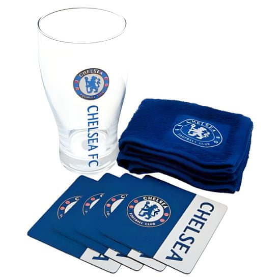 FAN SHOP SLOVAKIA Poháre Chelsea FC + Utierka + Podtácky