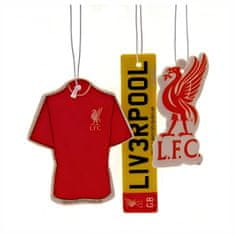 FAN SHOP SLOVAKIA Osviežovač do auta Liverpool FC, 3 kusy, klubový design, 7x7 cm