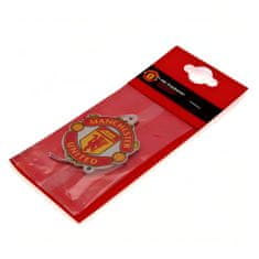 FAN SHOP SLOVAKIA Vôňa do auta Manchester United FC, Obojstranný znak klubu, 8x8 cm