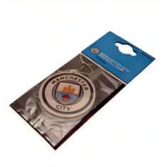 FAN SHOP SLOVAKIA Vôňa do auta Manchester City FC, Obojstranný znak klubu, 7x7 cm