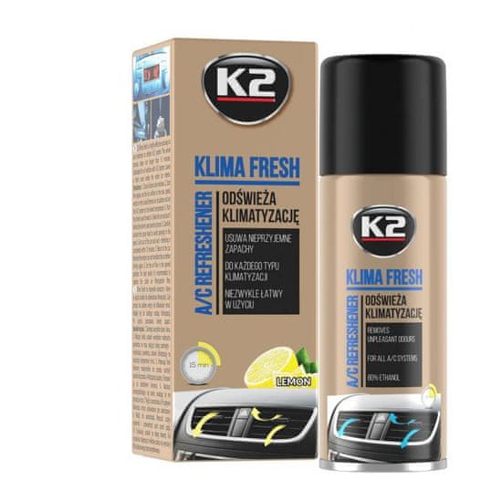 K2 Osviežovač klimatizácie KLIMA FRESH LEMON 150 ML K222