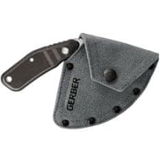 GERBER 30-001823 Downwind Ulu - Black lovecký nôž 12,3 cm, čierno-sivá, G10, puzdro