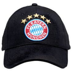 FAN SHOP SLOVAKIA Detská Šiltovka FC Bayern Mníchov. Čierna. 5 hviezd. Bavlna. Veľ. 55