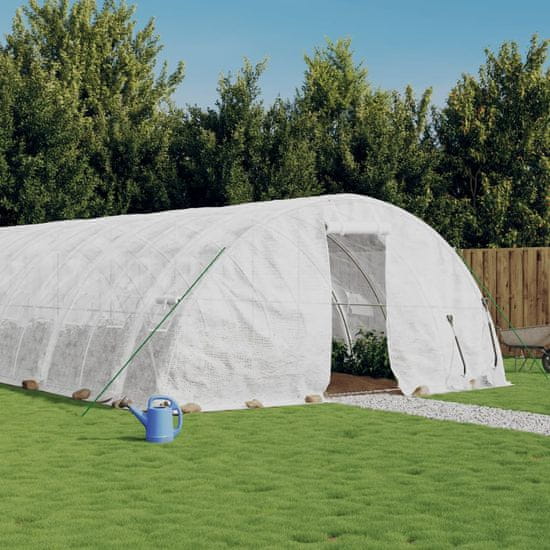 Vidaxl Fóliovník s oceľovým rámom zelený 60 m² 12x5x2,3 m