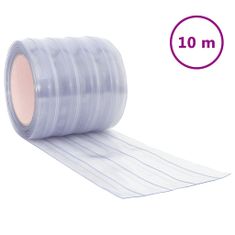 Vidaxl Záves do dverí priehľadný 200 mm x 1,6 mm 10 m PVC