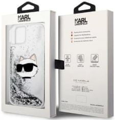 Karl Lagerfeld Kryt iPhone 14 Plus 6,7" silver hardcase Glitter Choupette Head (KLHCP14MLNCHCS)