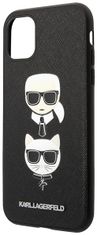 Karl Lagerfeld Kryt iPhone 11 Pro 5,8" black hardcase Saffiano Karl&Choupette Head (KLHCN58SAKICKCBK)