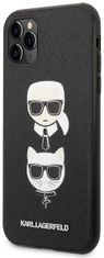 Karl Lagerfeld Kryt iPhone 11 Pro 5,8" black hardcase Saffiano Karl&Choupette Head (KLHCN58SAKICKCBK)