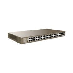 Tenda TEG1050F 48x Gigabit so SFP, 48x RJ45 + 2x SFP, Fanless - bez ventilátorov, Rackmount, VLAN, 6kV