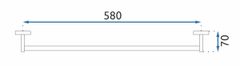 REA Držiak na uteráky Mist chróm