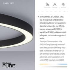 PAUL NEUHAUS PAUL NEUHAUS Paul Neuhaus LED stropné svietidlo PURE-LINES antracit 70x70 CCT diaľkový ovládač 2700-5000K PN 6306-13