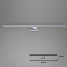 BRILONER BRILONER LED svietidlo k zrkadlu 60 cm 8W 780lm chróm BRI 2104-118