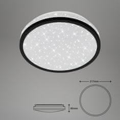 BRILONER BRILONER LED stropné svietidlo hviezdne nebo, priemer. 21,7 cm, 10 W, čierna BRI 3456-015