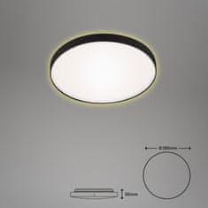 BRILONER BRILONER LED stropné svietidlo, priemer. 28,5 cm, 12 W, čierna-biela BRI 3443-115