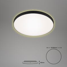 BRILONER BRILONER LED stropné svietidlo, priemer. 35,5 cm, 18 W, čierna-biela BRI 3443-215