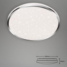 BRILONER BRILONER LED stropné svietidlo hviezdne nebo, priemer. 33 cm, 18 W, chróm BRI 3403-118