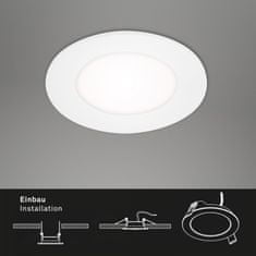 BRILONER BRILONER LED vstavané svietidlá 3ks sada, priemer. 8,6 cm, 3 W, biele BRI 7125-436