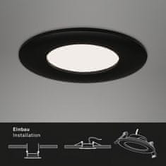 BRILONER BRILONER 3ks sada LED vstavané svietidlo, priemer. 8,5 cm, 5 W, 450 lm, čierna IP44 BRI 7113-435