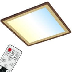 BRILONER BRILONER Ultraploché CCT-svietidlo LED panel s priamym a nepriamym osvetlením, 10 cm, LED, 22 W, 3000 lm, hnedo-zlatá BRILO 7459-417