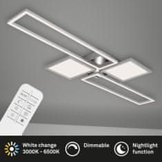 BRILONER BRILONER CCT LED stropné svietidlo, 120 cm, 50 W, hliník-chróm BRILO 3531-018