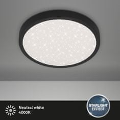 BRILONER BRILONER LED stropné svietidlo hviezdne nebo, priemer. 38 cm, 24 W, 3000 lm, čierna BRILO 3071-015