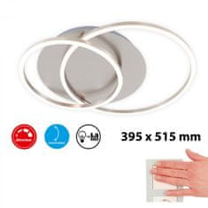 BRILONER BRILONER LED stropné svietidlo, 51,5 cm, 3200 LM, 40 W, matný nikel BRILO 3228-012