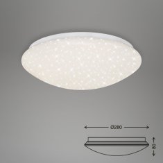 BRILONER BRILONER LED stropné svietidlo hviezdne nebo, priemer. 28 cm, 15 W, biele BRILO 3373-016